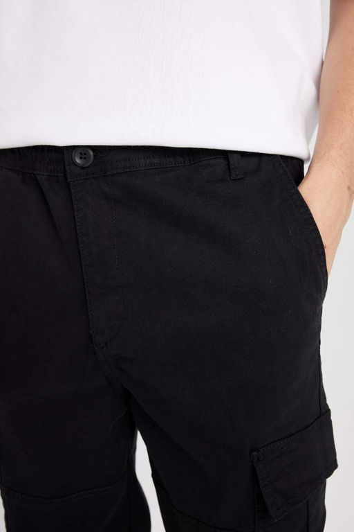 Габардиновые брюки-карго с карманами Regular Jogger - Defacto фото 5