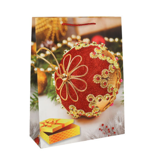 Пакет подарочный 31х40х12 / 100-1L /уп 12/360/Новый год - ГалеонТрейд фото 2