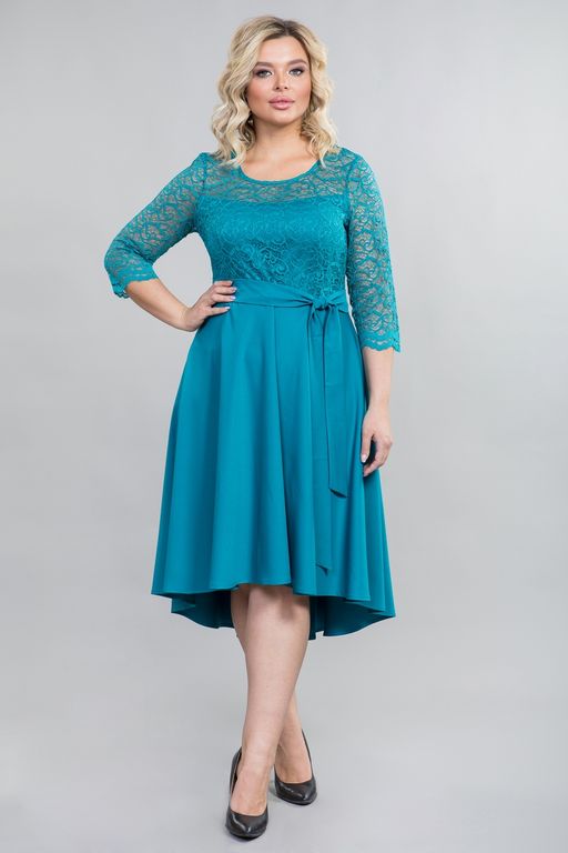 Платье 1171 бирюзовый - Novita фото 2