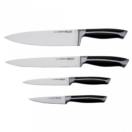 Нож разделочный Linea FORGIATO 20,5см из нержавеющей стали, ширина 6см, длина 33см, толщина лезвия 2,5мм, кованная ручка с АБС пластиком, ПВХ чехол-подвес, Regent (Китай) - Домашняя мода фото 3