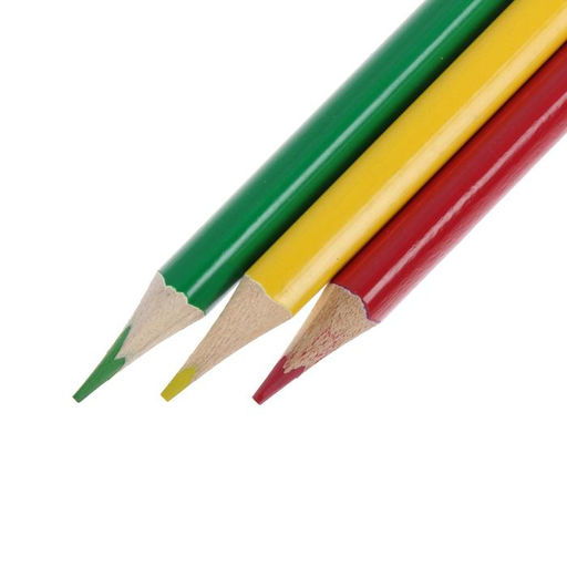 Карандаши Calligrata, цветные, двусторонние, 24 цвета, 12 шт., трёхгранные, деревянные