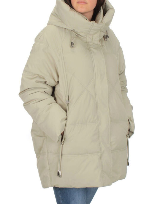 H23-683 OLIVE Куртка зимняя облегченная женская (150 гр. холлофайбер)