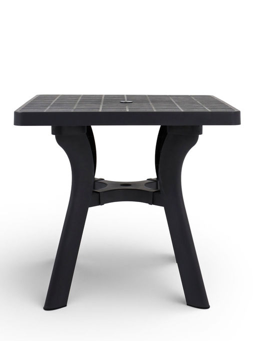 Стол садовый «Атлант», 80×80×76.5 см, квадратный, пластиковый, цвет графитовый