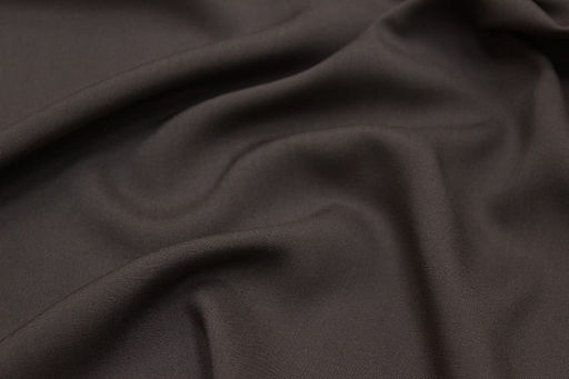 Штапель цв.Темный кофейно-серый с оливковым оттенком, ш.1.45м, вискоза-100%, 110гр/м.кв - Купава фото 5