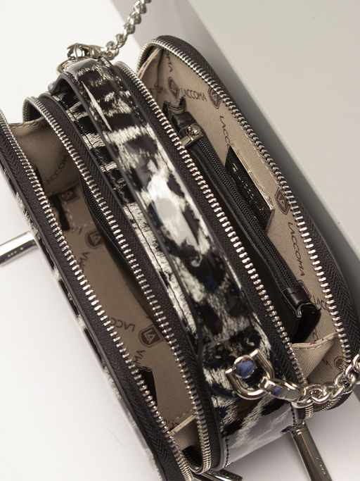 LACCOMA сумка НИM368-леопард белый натуральная кожа хлопок  фото 6