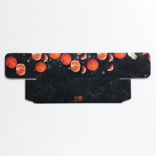 Цена за 5 шт. Коробка новогодняя для макарун «С Новым годом», 18×5.5×5.5 см