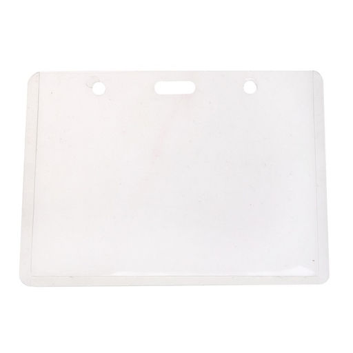 Цена за 20 шт. Бейдж - карман горизонтальный, внешний размер 106×82 мм, внутренний размер 95×65 мм, 18 мкр, размер вкладыша 75×100 мм