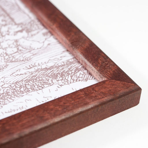 Фоторамка для фото 25×35 см Tonga, сосна, (пластиковый экран), венге