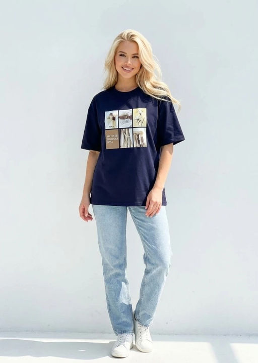 K13332 Футболка (плотный хлопок) ТМ_СИНИЙ