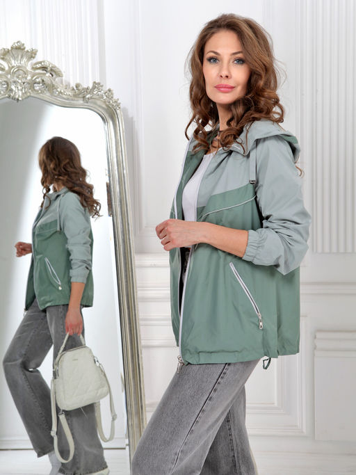 24140 Ветровка зеленый - Dizzyway фото 2
