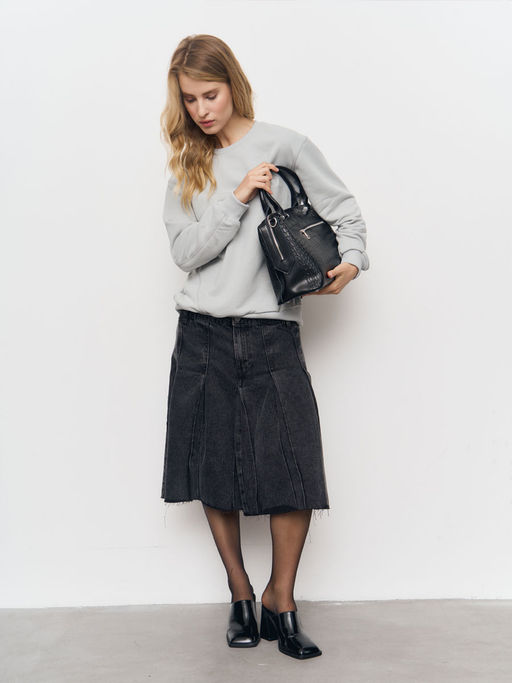 Толстовка женская 24234-477 футер стальной