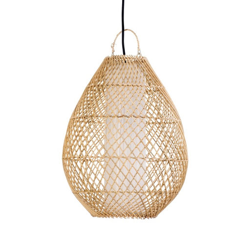 Светильник потолочный из ротанга «Объём», 1×120 Вт, Е27, 30×30×40 см
