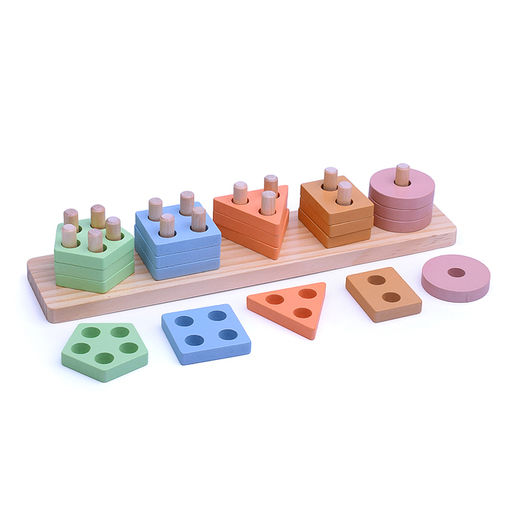 Логические пирамидки Геометрия - Щепочка фото 3