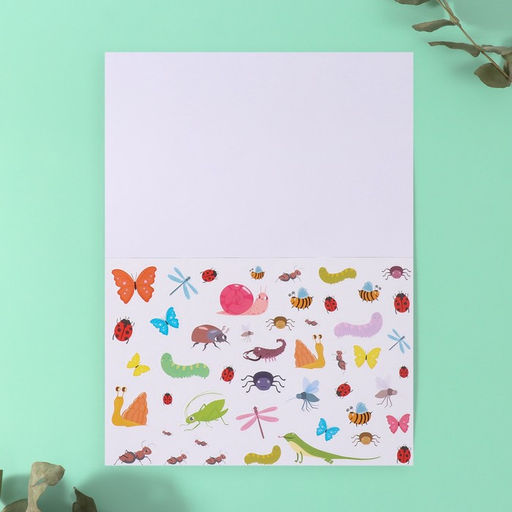 Наклейки в книжке «Окружай-ка», 3 фона, 20.7×14.2 см