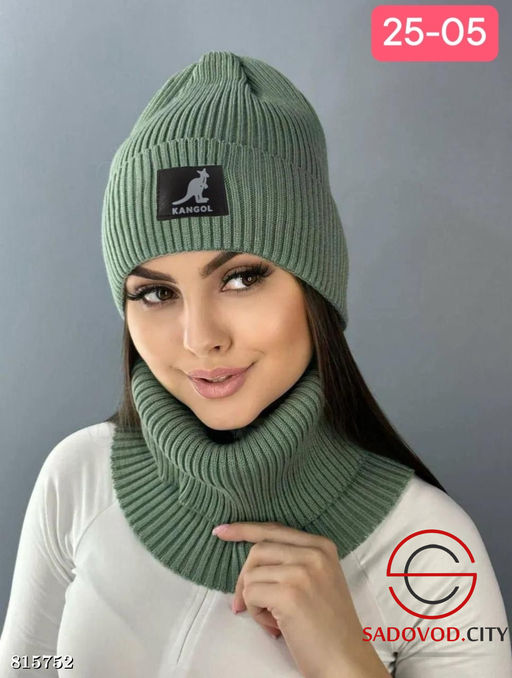 Набор 2в1 шапка и снуд женский - Bruno фото 9