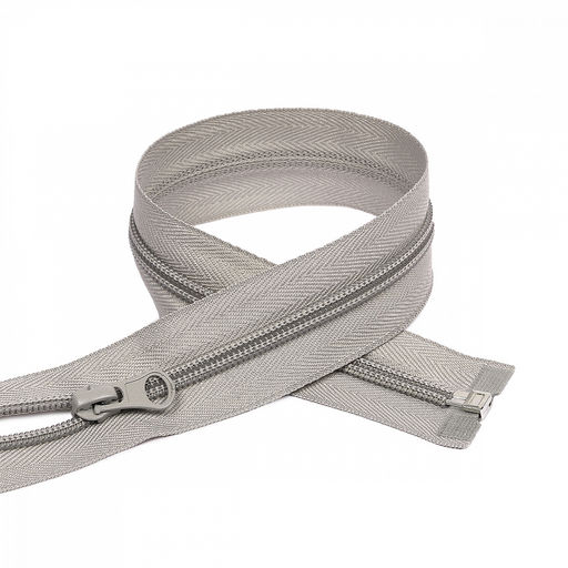 Молния Mzip пласт. спираль №5-N 60см цв.F310 св. серый уп.10шт