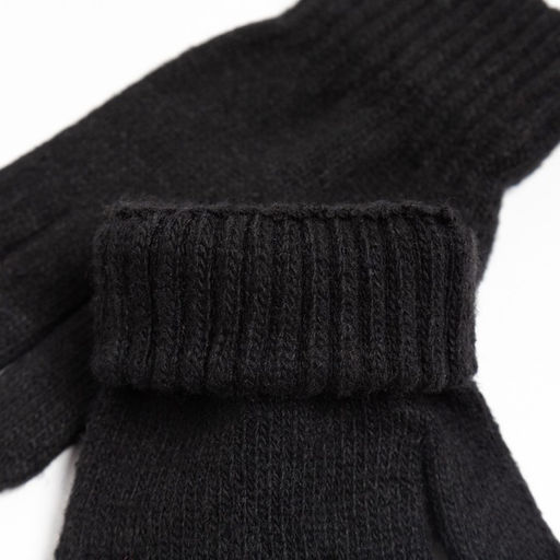 Перчатки детские, цвет чёрный, размер 17 (11-12 лет) - Rossini фото 3