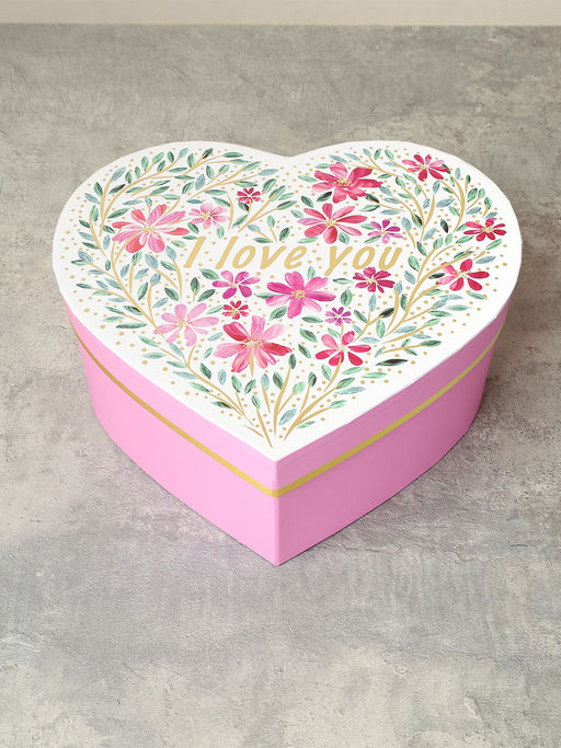 Коробка подарочная 3 штуки Сердце / 1155 /уп 24/16*18.3*7/18*20.3*8/20*22.3*9cm - ГалеонТрейд фото 5