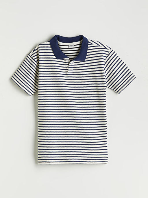 Polo Yaka ?izgili Erkek ?ocuk Ti??rt