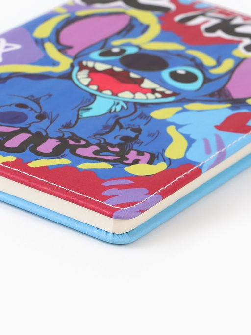 Набор Ежедневник А5, 80 л, ручка и наклейки Стич