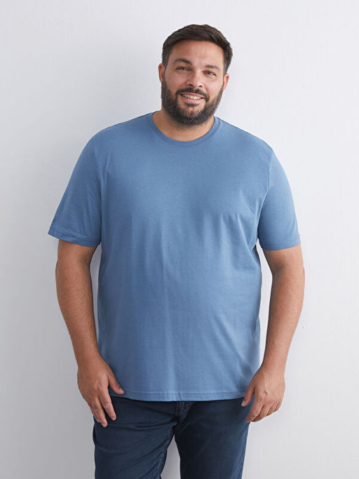 Bisiklet Yaka Penye Erkek Ti??rt