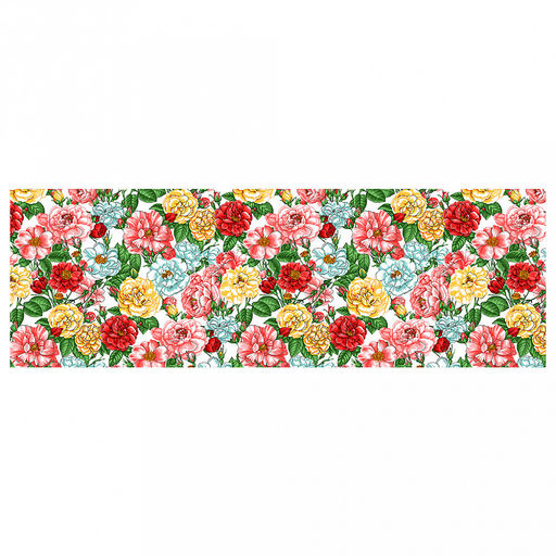 Скатерть-дорожка на стол 50х145см "Дикая роза", хлопок "Комфорт" 171г/м2, упаковка классическая 28х41см, "Домашняя мода" (Россия)