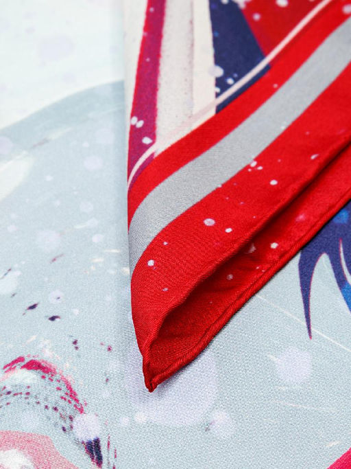 Платок жен. шелк 105х105 E04-8375-07 - Eleganzza фото 5