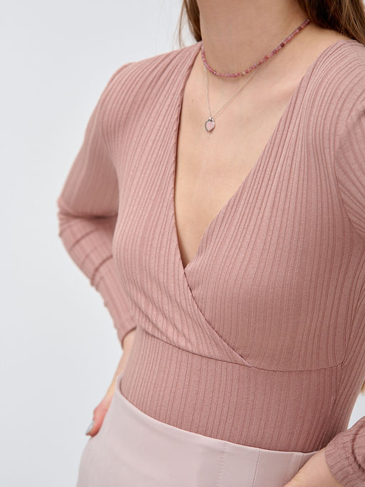 Боди в рубчик