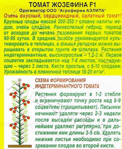 Томат Жозефина F1 15шт. (Аэлита)