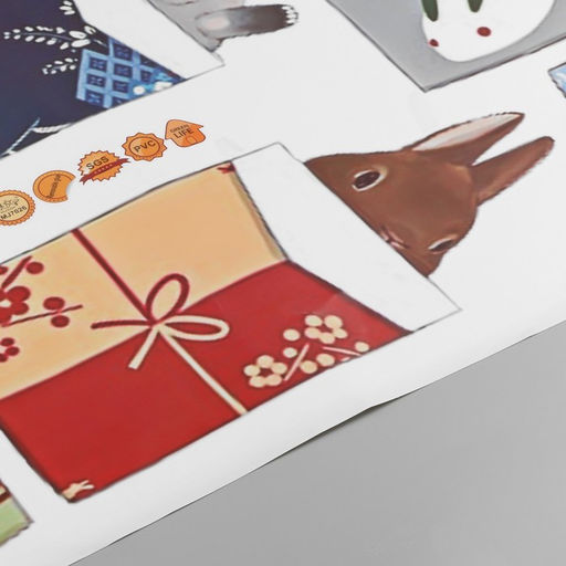 Наклейка интерьерная Зайки в носочках, 50?70 см