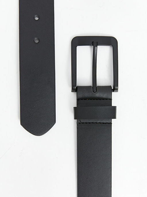 Deri G?r?n?ml? Erkek Kemer