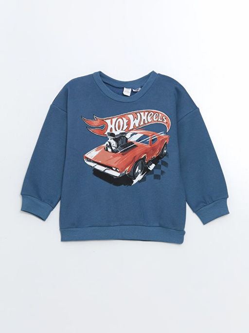 Hot Wheels Bask?l? Erkek ?ocuk Sweatshirt ve E?ofman Alt 2li