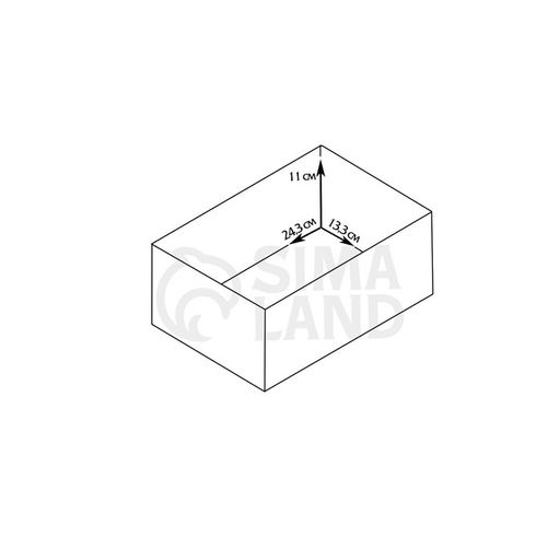 Кашпо деревянное 25х14х11 см фиолетовый - Дарим красиво фото 3