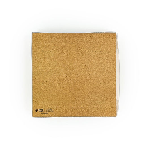 Цена за 5 шт. Коробка для кондитерских изделий с пластиковой крышкой «Лучший мужчина», 15×15×3 см