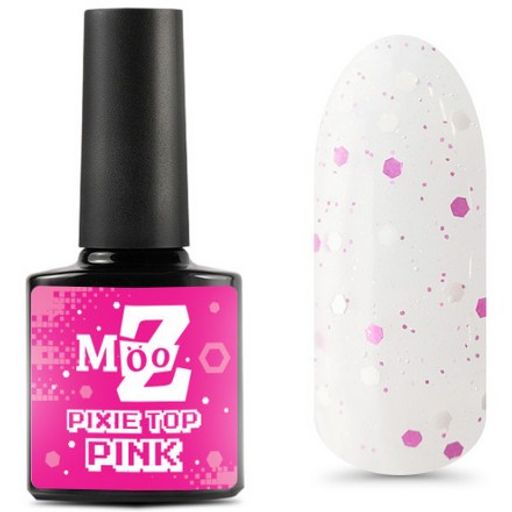 Pixie Top MOOZ Pink глянцевый топ без л/с
