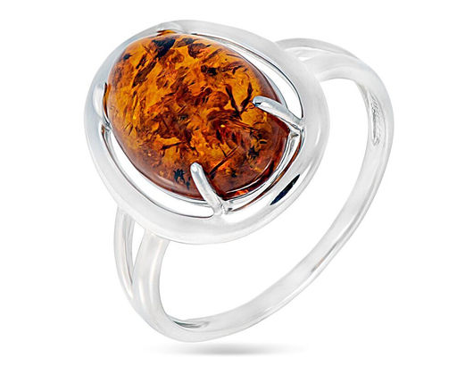 Кольцо, янтарь, СПН2054