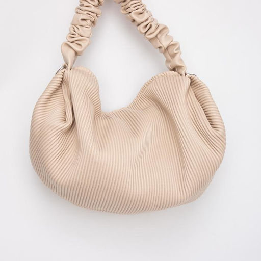 Сумка-мешок на молнии, длинный ремень, цвет бежевый - Simaland фото 2