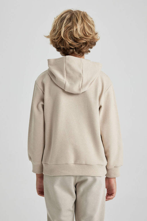 Толстовка обычного кроя с капюшоном для мальчиков - Defacto фото 6