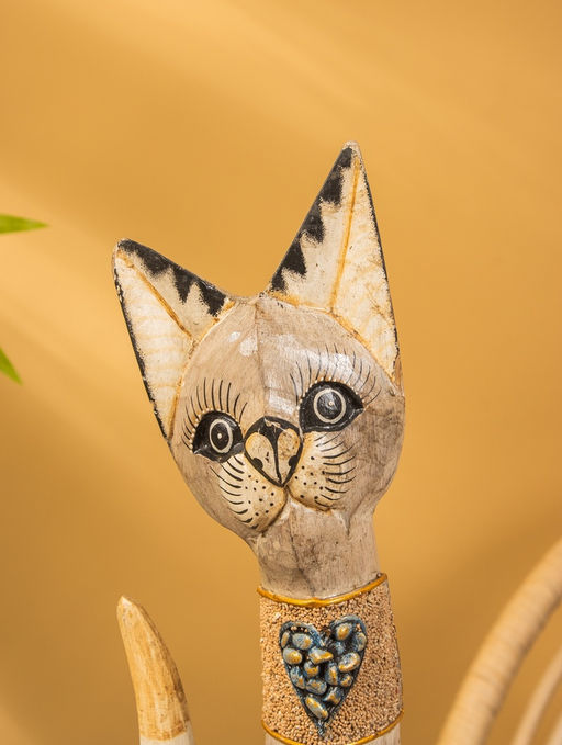 Сувенир «Кошка», 60×14×6 см, дерево, МИКС