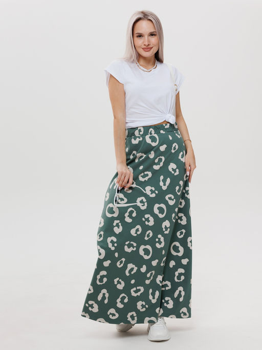 Юбка женская Ю-13 (кулирка) Темно-зеленая - Elenatex фото 14