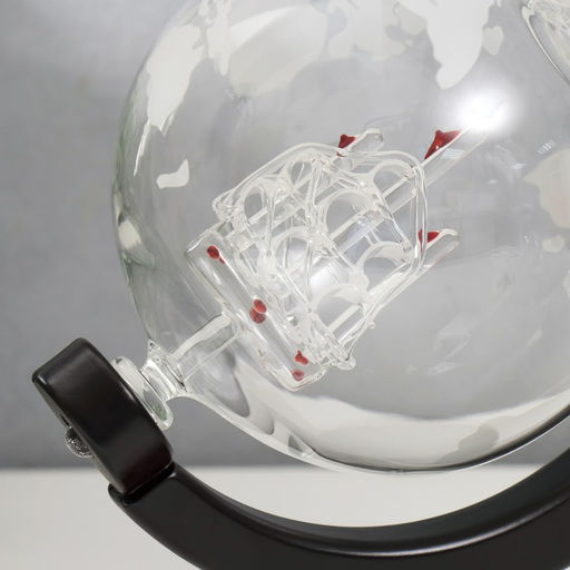 Винный набор сувенирный Корабль в шаре: графин 800 мл, 2 бокала по 250 мл