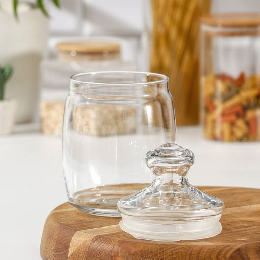 Банка для сыпучих продуктов стеклянная Cesni, 920 мл