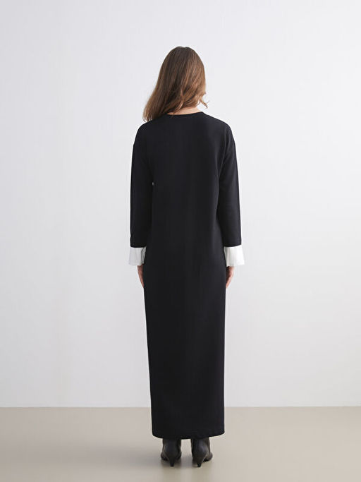 Bisiklet Yaka Sweat Elbise