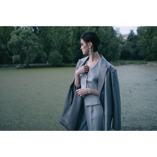 Серьги металл Карибы длинный прямоугольник, цвет серебро - Queen fair фото 4