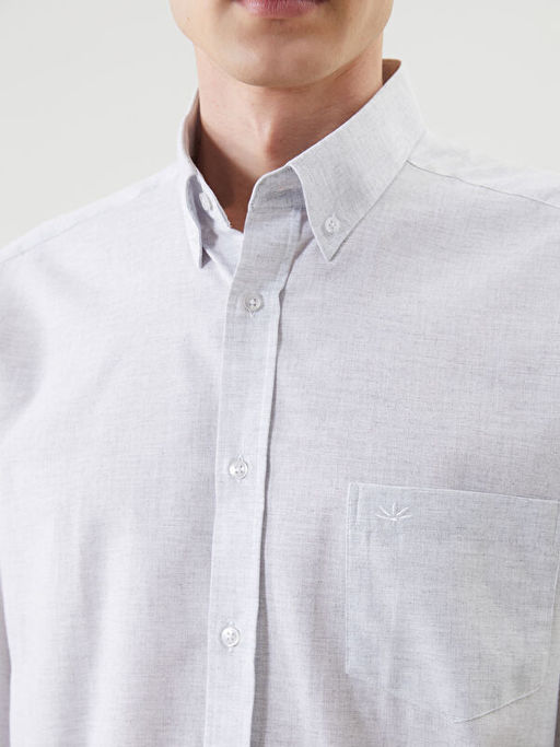 Regular Fit Uzun Kollu Poplin Erkek G?mlek