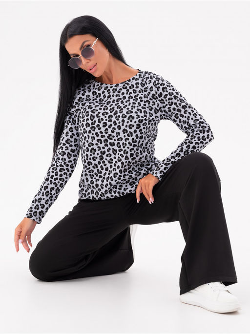 Лонгслив Леопард женский коричневый - София фото 24