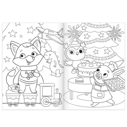 Раскраска новогодняя Письмо Деда Мороза, 12 стр. - Буква-ленд фото 3