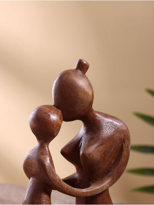 Фигурка «Мать и ребенок», 12×5×20 см, дерево суар