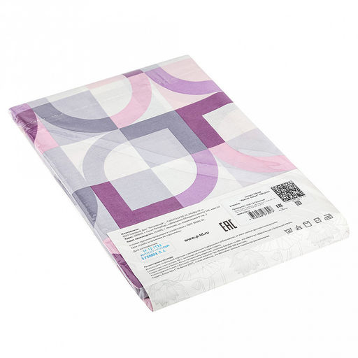 Простыня Евростандарт "Идиллия" белый 240х220см, поплин 115г/м2, хлопок 100%, упаковка "классическая" ПВХ 28х41см, "Домашняя мода" (Россия)