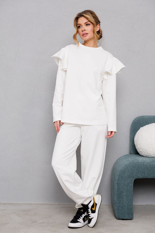 Брюки AMORI 5213 молочный  фото 3